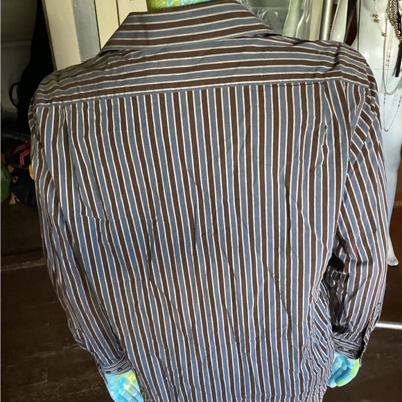 Lacoste brown & blue gray stripes - Picture 5 of 5